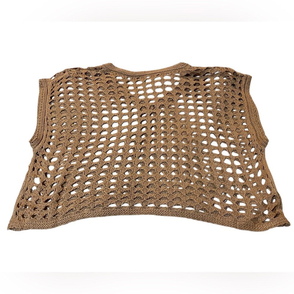 Love Tree Tan Open Knit Top - Picture 5 of 6